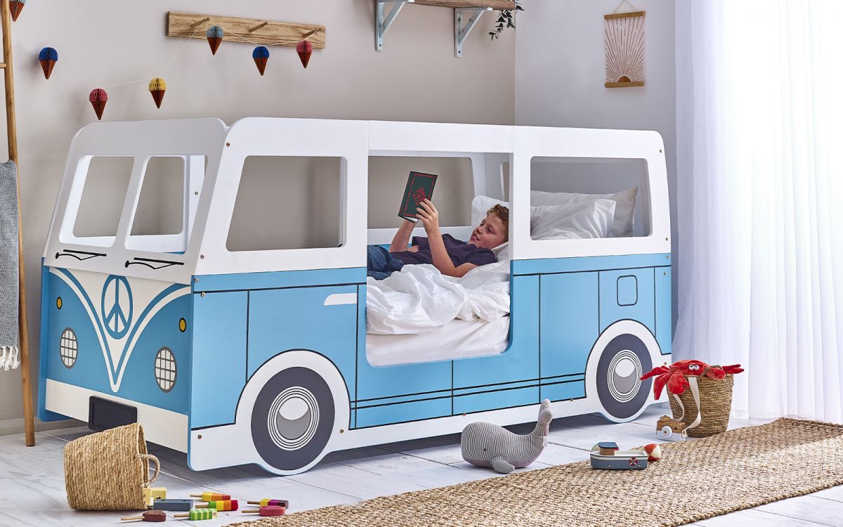 Julian Bowen Campervan Bed Boy With Book Inside-Better Bed Company