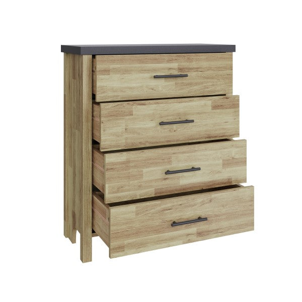 GFW Cascina 4 Drawer Chest Drawers Open-Better Bed Compnay