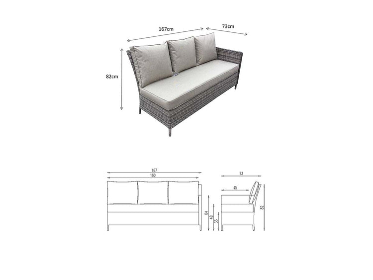 Signature Weave Edwina Corner Dining Sofa Set-Better Bed Company