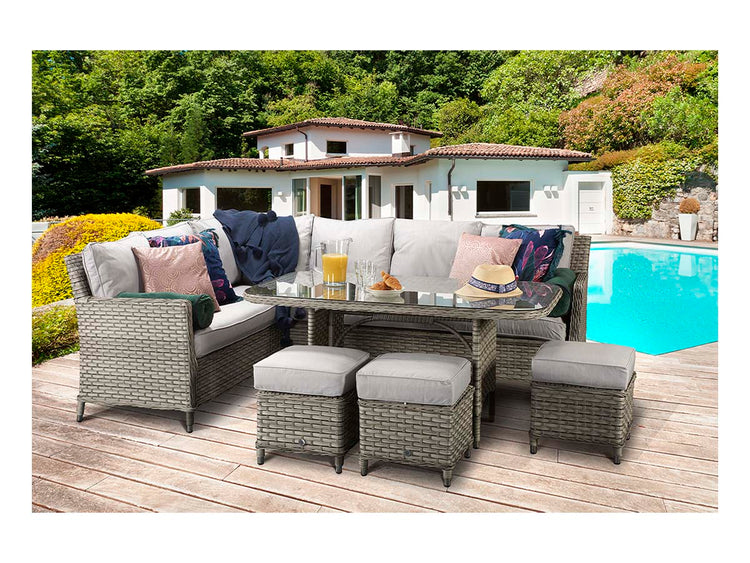 Signature Weave Edwina Corner Dining Sofa Set-Better Bed Company