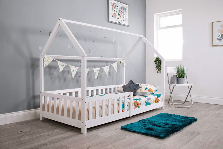 Kids Bunk Beds Freya White Wooden Play House Bed-Better Bed Company