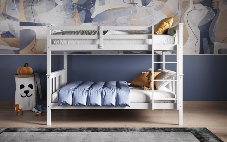 Kids Bunk Beds Molly New Small Double Bunk Bed White From Side-Better Bed Company