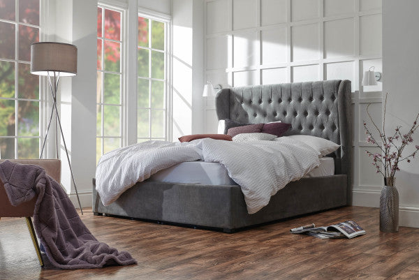 GFW Dakota Ottoman Bed Grace (Pewter)-Better Bed Company