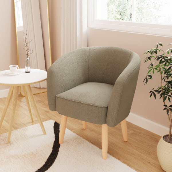 GFW Florence Boucle Chair Mushroom-Better Bed Company