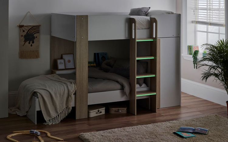 Julian Bowen Horizon Bunk Bed With Lights Off-Better Bed Company