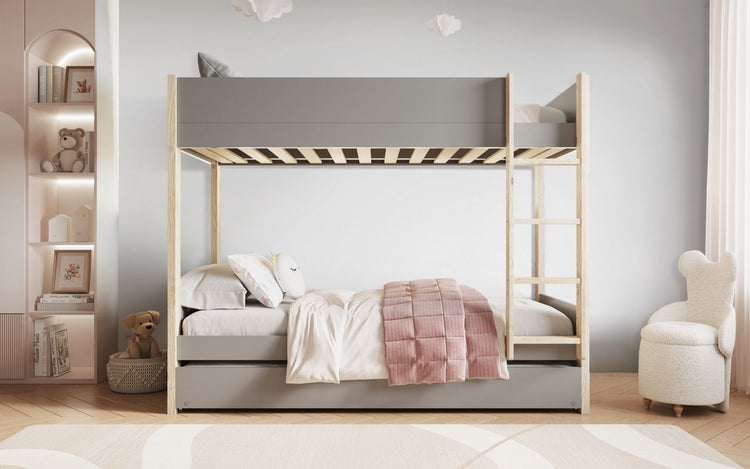 Kids Bunk Beds Jessica Bunk Bed With Trundle From Front-Better Bed Company