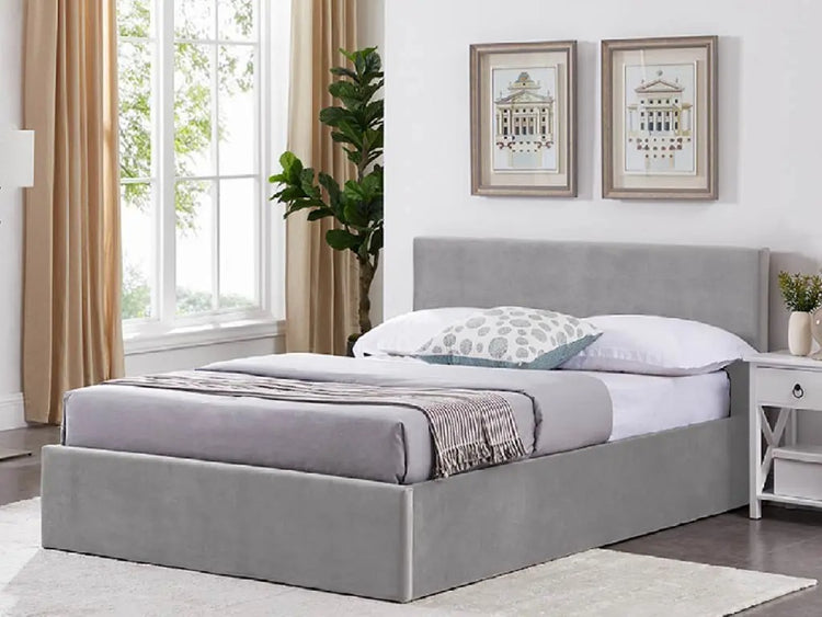 Wholesale Beds MONTANA Ottoman Bed Light Grey - Better Bed Company