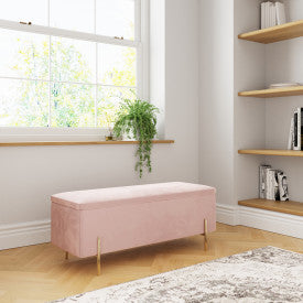 GFW Mystica Ottoman Storage Bench Pink-Better Bd Company