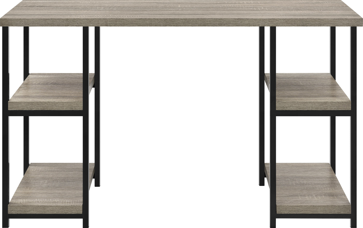 Dorel Home Elmwood Double Pedestal Desk From Front-Better Bed Company