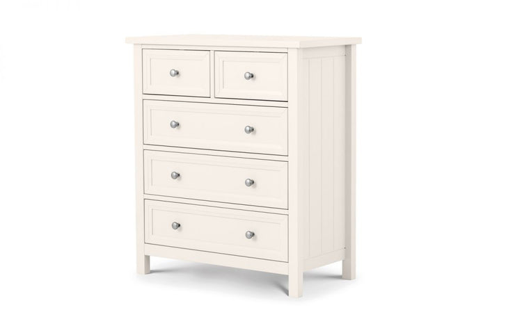 Julian Bowen Maine 3+2 Drawer Chest Surf White