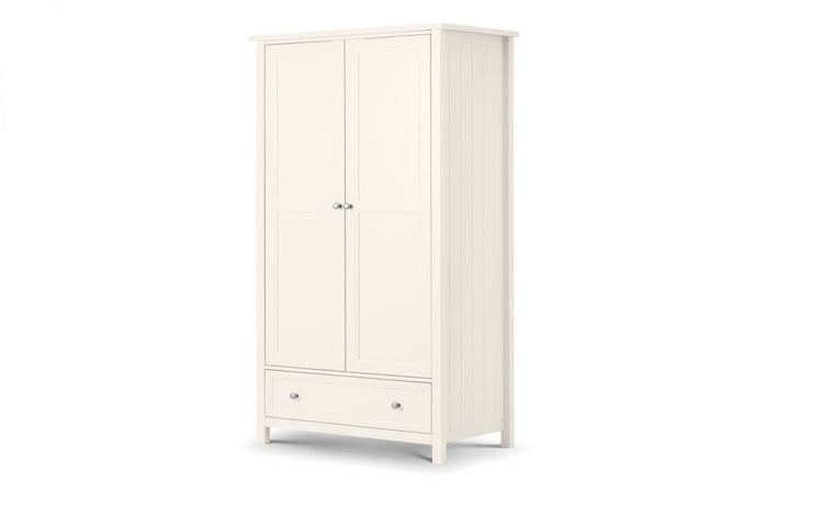 Julian Bowen Maine 2 Door Combination Wardrobe Surf White