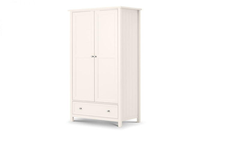 Julian Bowen Maine 2 Door Combination Wardrobe Surf White