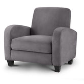 Julian Bowen Vivo Chair Dusk Grey Chenille-Better Bed Company 