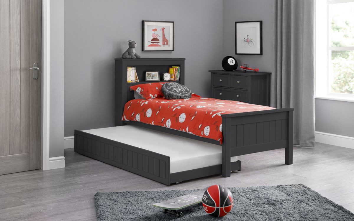 Fulvia mate's bed with on sale bookcase and 6 drawers