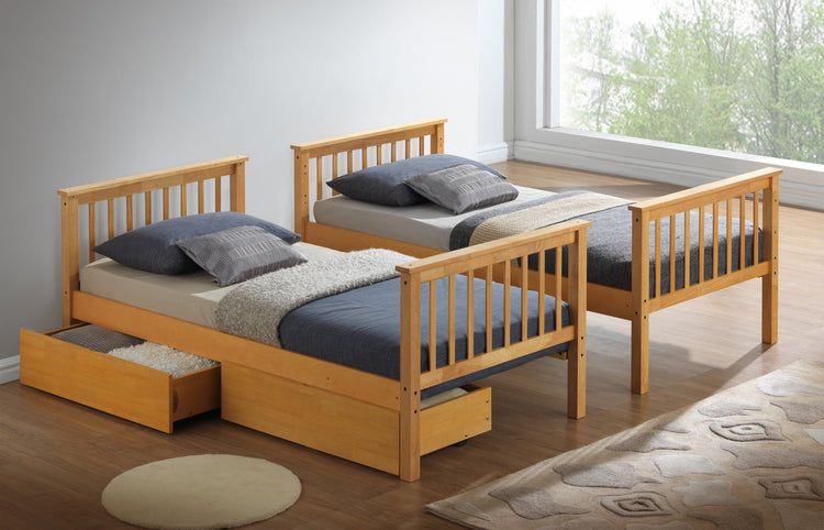 New Kids Bunk Bed With 2 Mattresses Bundle As 2 single Beds-Better Bed Company