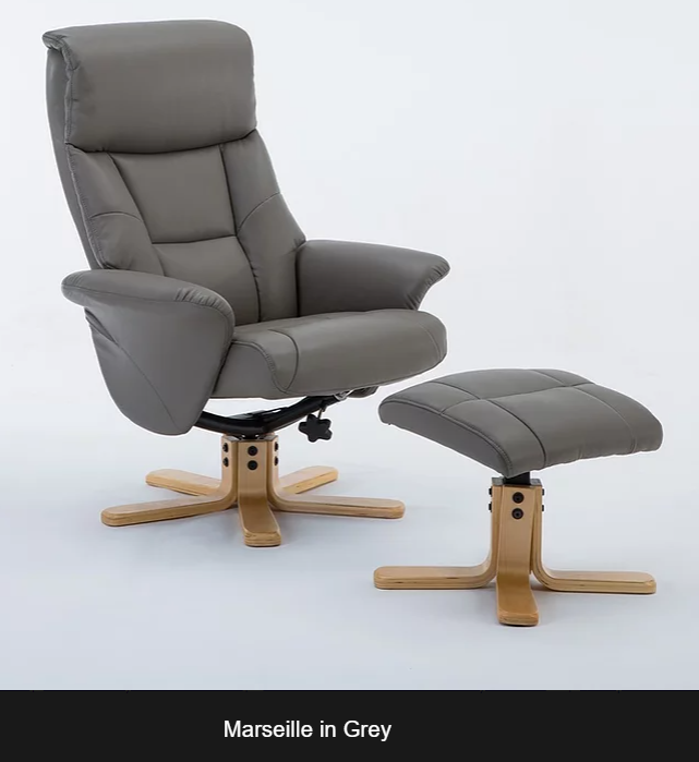 GFA Marseille Recliner And Foot Stool