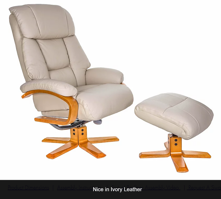 GFA Nice Recliner And Foot Stool