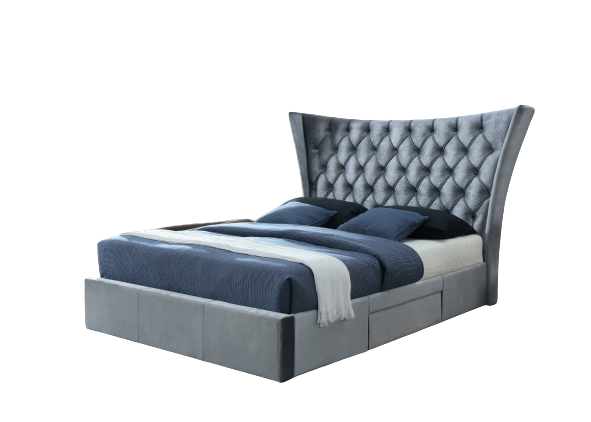 Artisan Bed Company 2 Drawer Winged Headboard Bed Frame