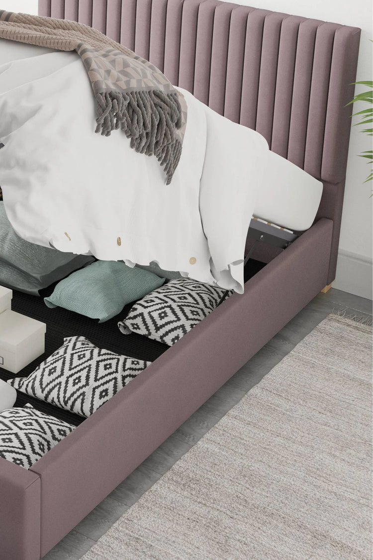 Aspire Furniture Grant Blush Ottoman Bed