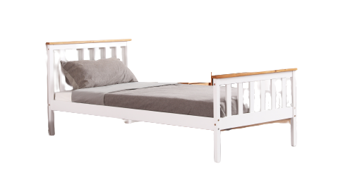 Artisan Bed Company White Wooden Bed