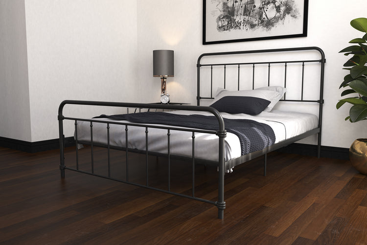 Dorel Home Wallace Metal Bed Black-Better Bed Company