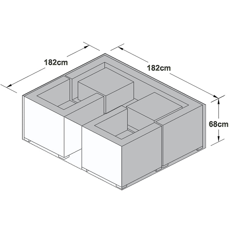 Maze Rattan Outdoor Cover for 3 Seat Sofa Set