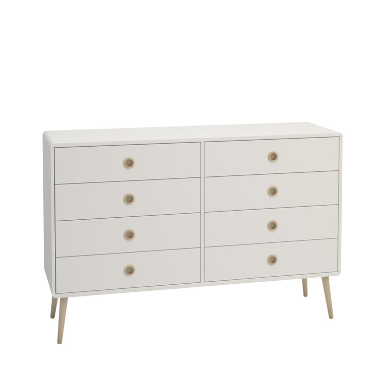 Steens Soft Line White 4 + 4 Wide Chest