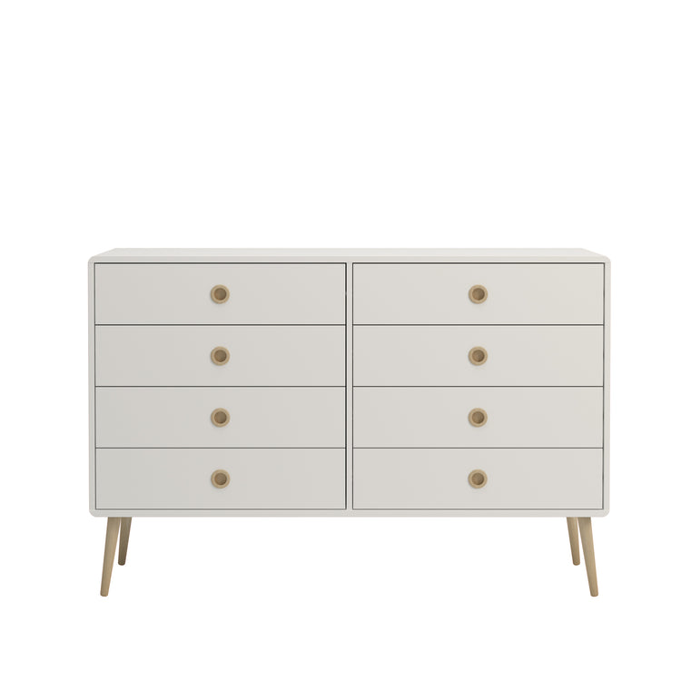 Steens Soft Line White 4 + 4 Wide Chest