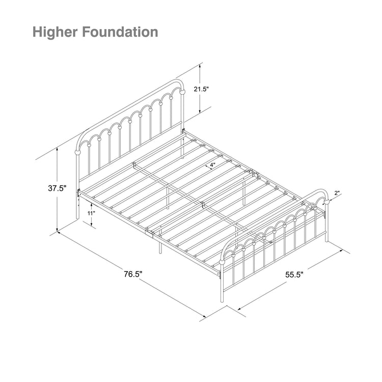 Novogratz Bright Pop Metal Bed Frame