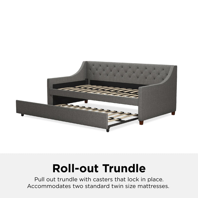 Novogratz Her Majesty Fabric Daybed