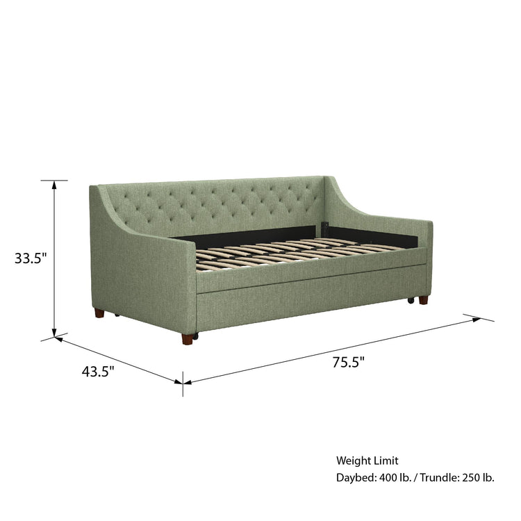 Novogratz Her Majesty Fabric Daybed