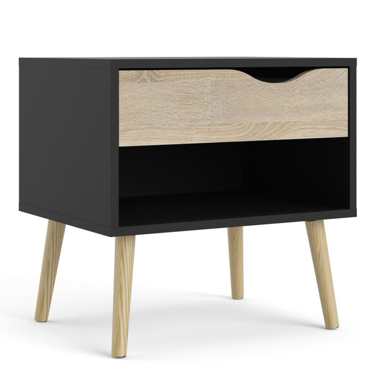 Furniture To Go Oslo Bedside 1 Drawer