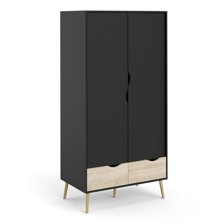 Furniture To Go Oslo Wardrobe 2 Doors 2 Drawers