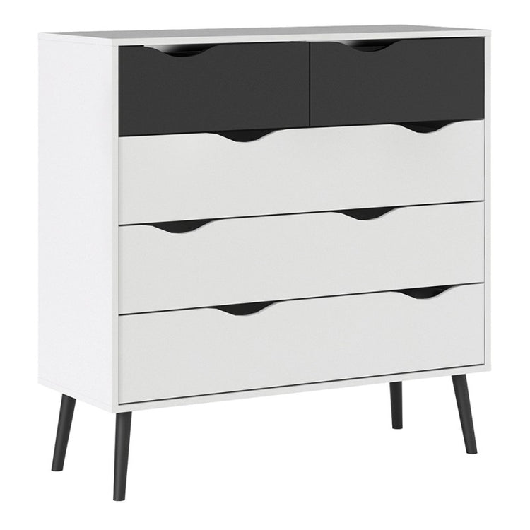 Furniture To Go Oslo Chest of 5 Drawers (2+3)