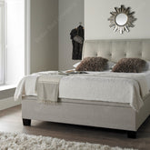 Kaydian Accent Pendle Oatmeal Ottoman Bed Frame