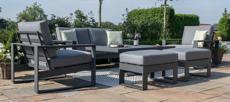 Maze Amalfi 2 Seat Sofa Set With Rising Table