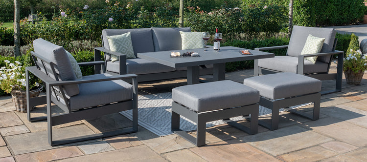 Maze Amalfi 2 Seat Sofa Set With Rising Table