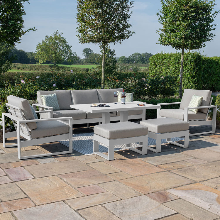 Maze Amalfi 3 Seat Sofa Set With Rising Table