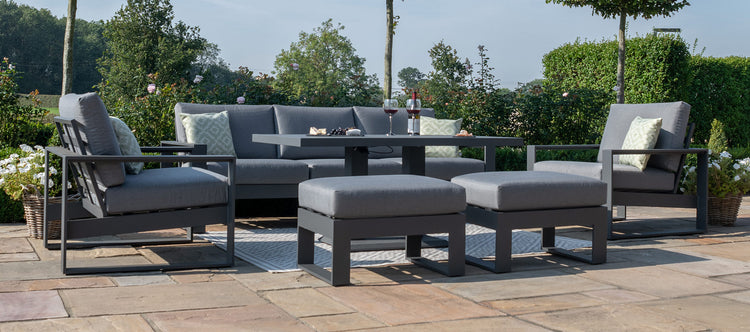 Maze Amalfi 3 Seat Sofa Set With Rising Table
