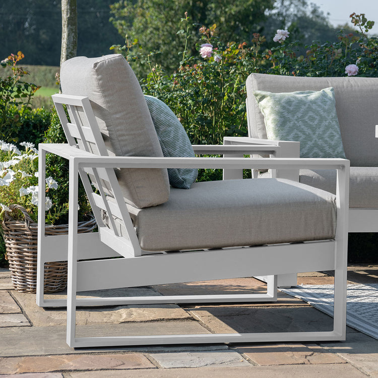 Maze Amalfi 3 Seat Sofa Set With Rising Table