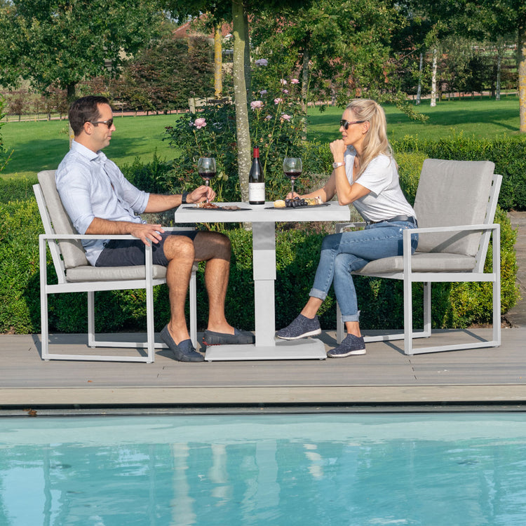 Maze Amalfi 3 Piece Bistro Set with Rising Table