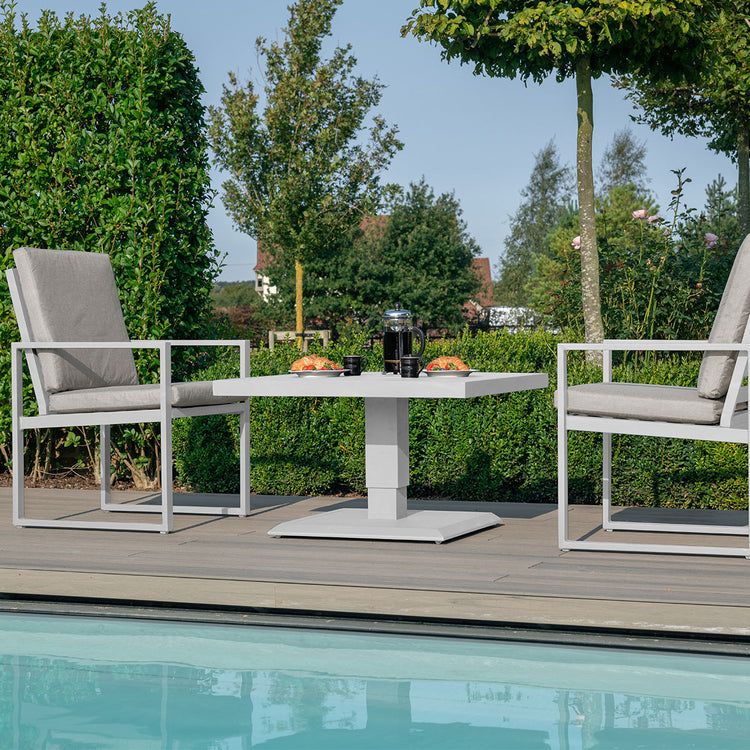 Maze Amalfi 3 Piece Bistro Set with Rising Table