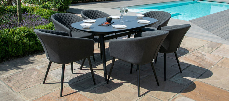 Maze Ambition 6 Seat Oval Dining Set