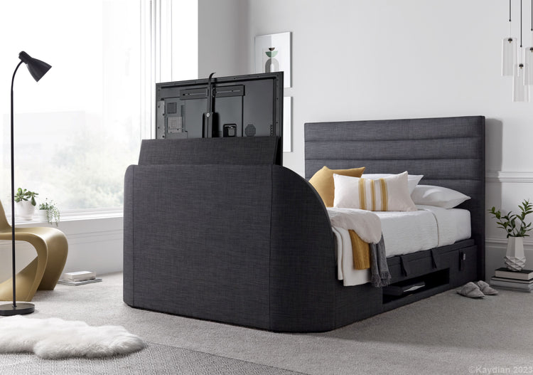 Kaydian Appleby TV Bed Marbella Slate TV Up-Better Bed Company