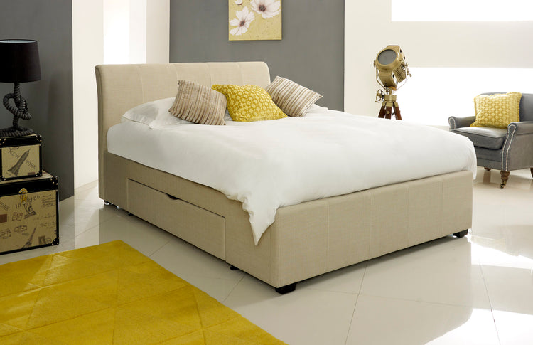 Artisan Bed Company Stone Fabric Draw Bed Frame