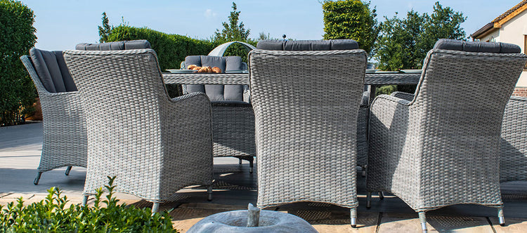 Maze Ascot 8 Seat Oval Dining Set