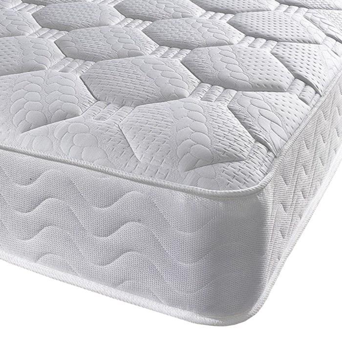 Spring mattress with top memory foam top