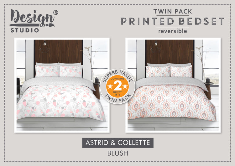 Design Studio Twin Pack Astrid/Collette Duvet Set