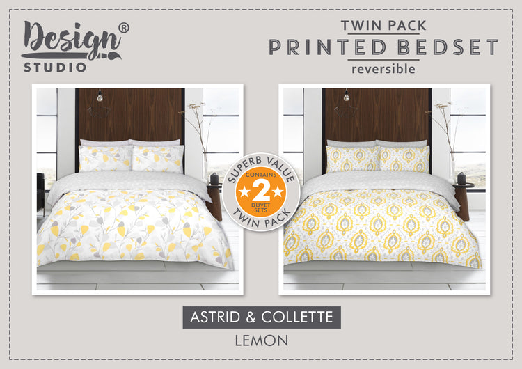 Design Studio Twin Pack Astrid/Collette Duvet Set