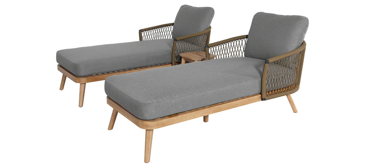 Maze Bali Rope Weave Sunlounger Set-Better bed Company